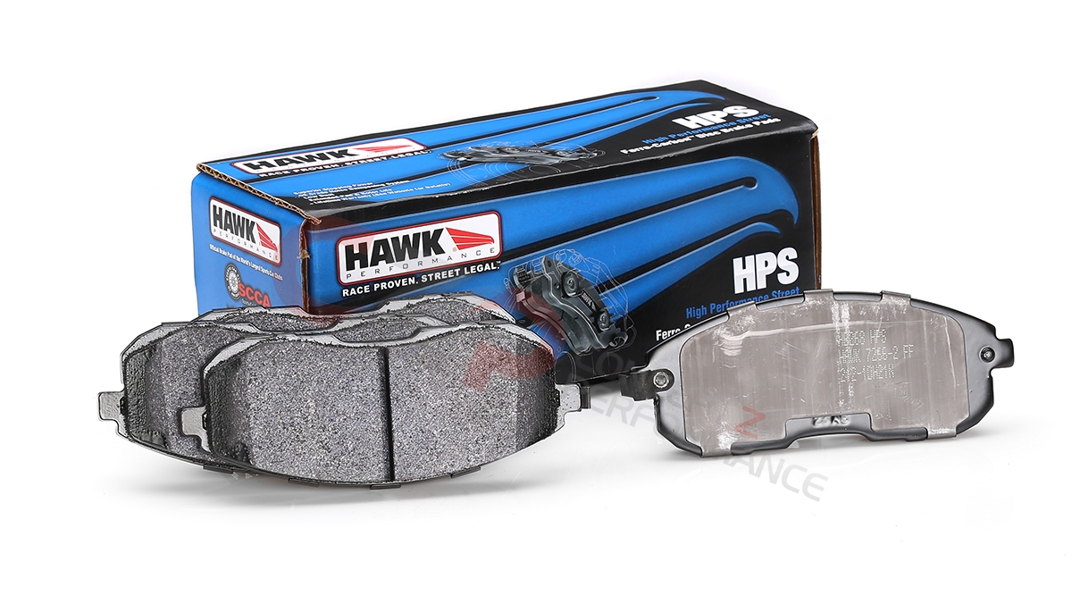 Hawk Performance HPS Brake Pads, Front  w/ Standard Non-Sport Calipers - Nissan 350Z 03-05 / Infiniti G35 03-05 AWD, 03-04 Sedan RWD